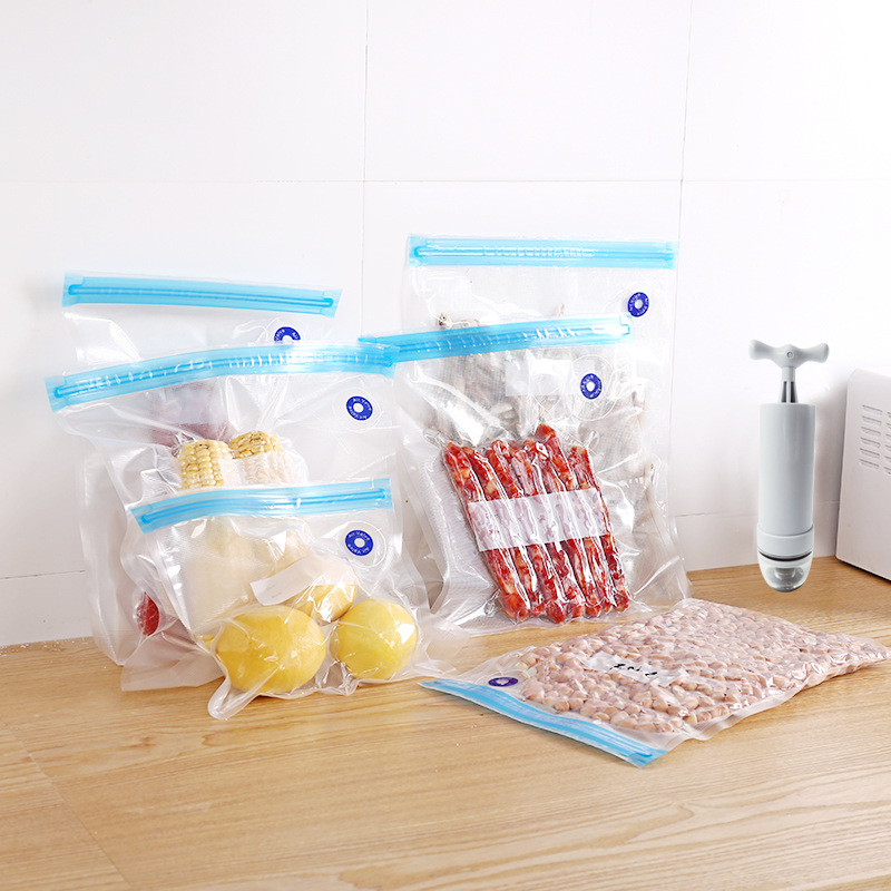 Custom food vacuum compression bag preservation freezer bag E