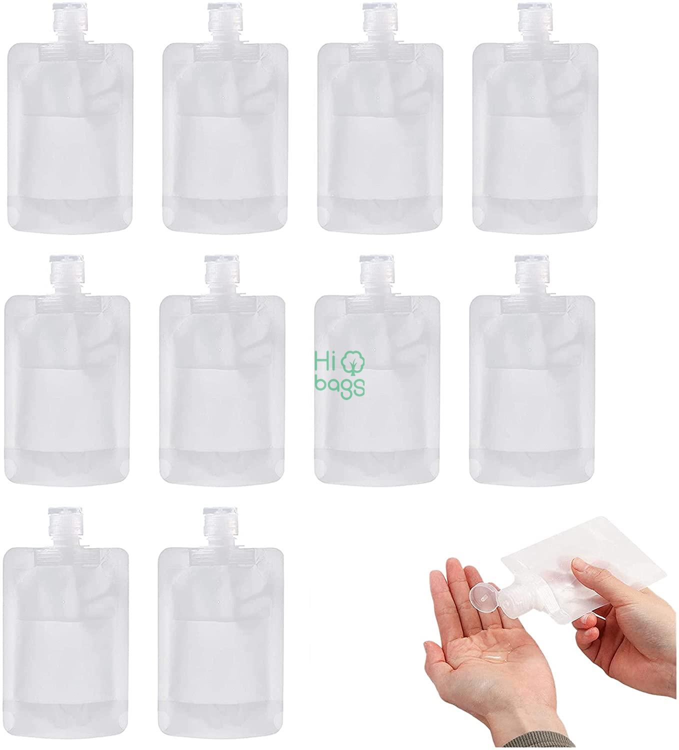 Plastic Stand Up Spout Pouch Translucent Frosted Leakproof Packing Bag M
