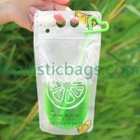 High Quanlity Promotional Cold Or Hot Drink Stand Up Zip Lock Bags L