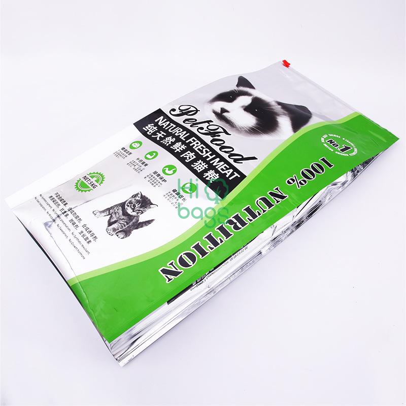 Manufacturers wholesale custom printing cat food LDPE slider bag laminated bag N3