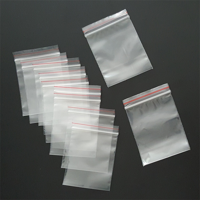 Zip Lock Plastic Bags Resealable Zipper Ziplock Recloseable Small Clear Bag f 