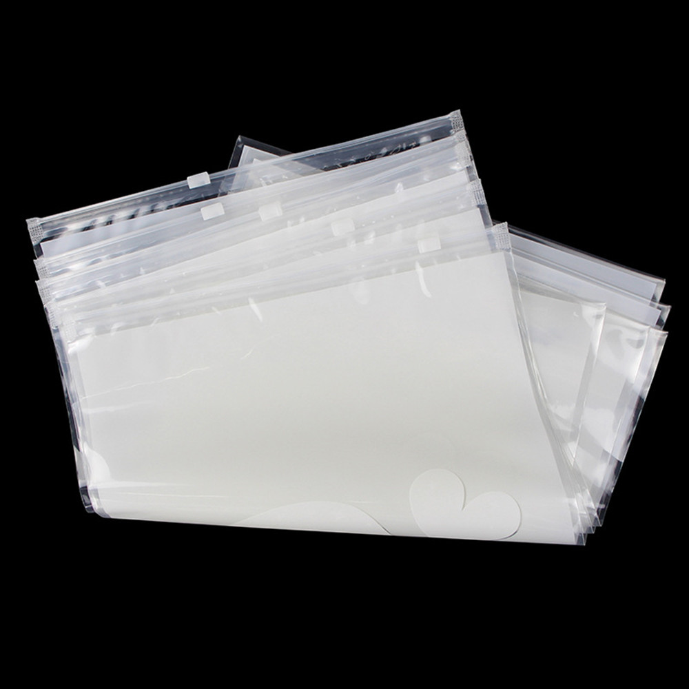 Transparent biodegradable custom slider plastic bag G01